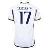 Officiële Voetbalshirt Real Madrid Lucas V. 17 Thuis 2023-24 - Heren